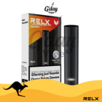 RELX Essential 2 device – Black colour, available at GDayVape Melbourne Australia