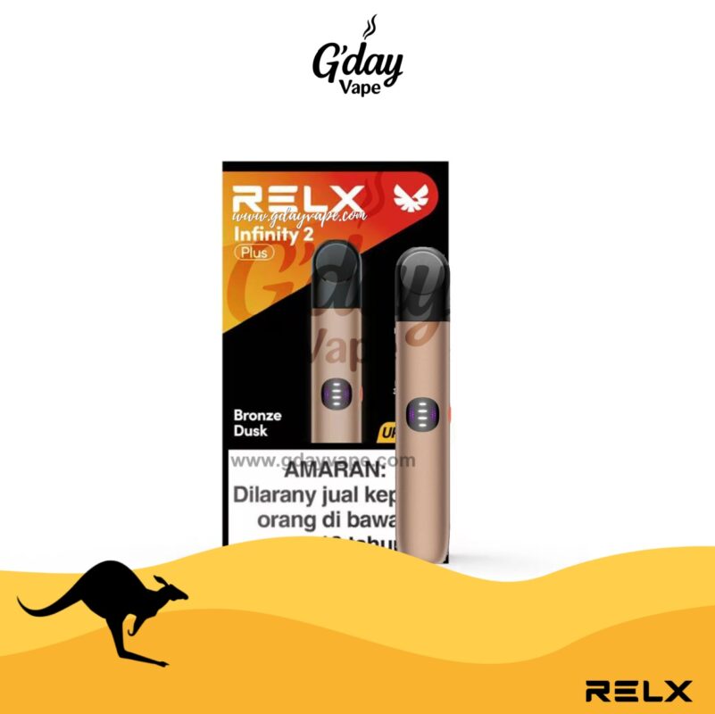 RELX Infinity 2 (6th Gen) device – Brozen Dusk colour, available at GDayVape Melbourne Australia