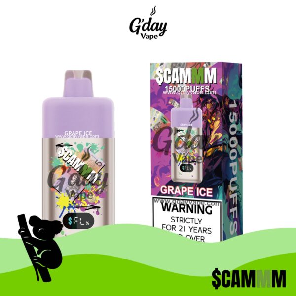 $CAMMM 15000 Puffs - Grape Ice
