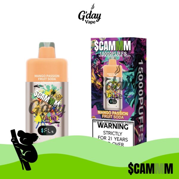 $CAMMM 15000 Puffs - Mango Passion Fruit Soda