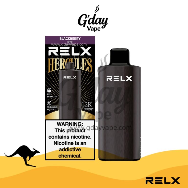 RELX Herc 12000 Blackberry Ice disposable vape (RELX Hercules 2026)