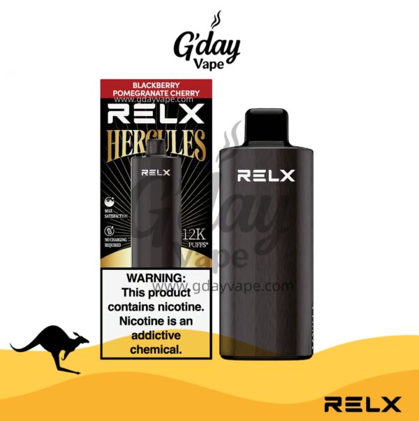 RELX Herc 12000 Puffs Blackberry Pomegranate Cherry disposable vape Australia