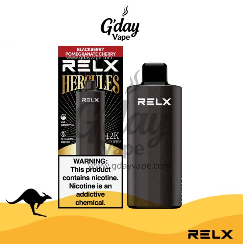 RELX Herc 12000 Puffs Blackberry Pomegranate Cherry disposable vape Australia