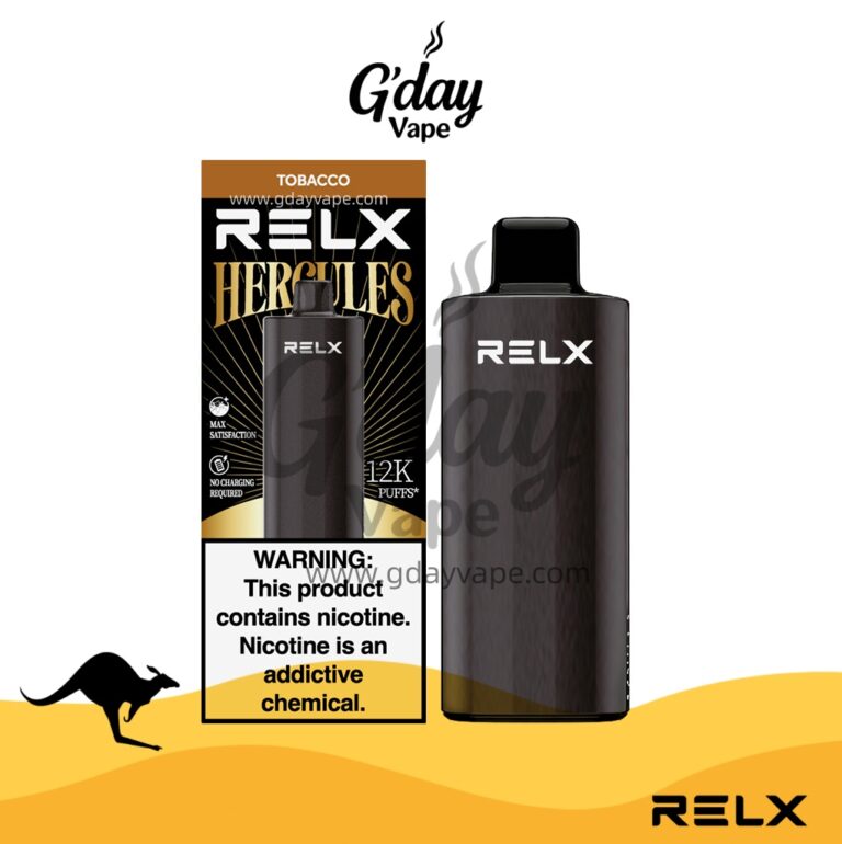 RELX Herc 12000 Tobacco disposable vape (RELX Hercules 2026)