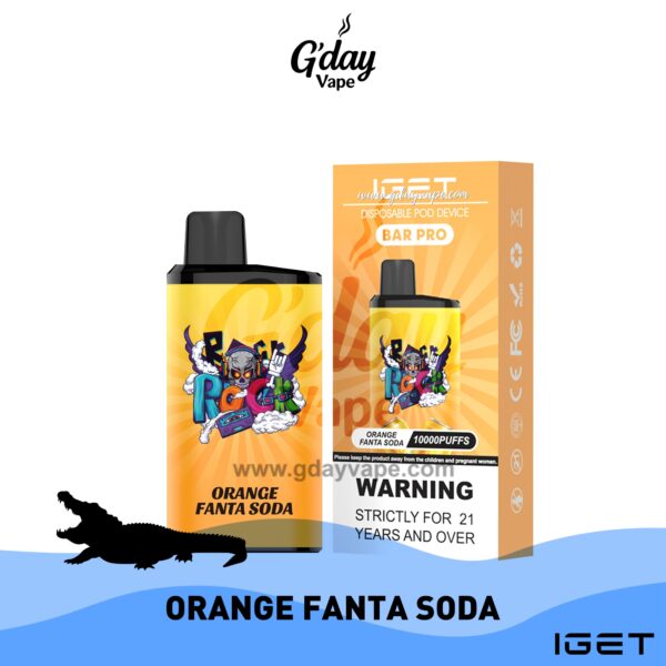 IGET Bar Pro 10000 Puffs - Orange Fanta Soda