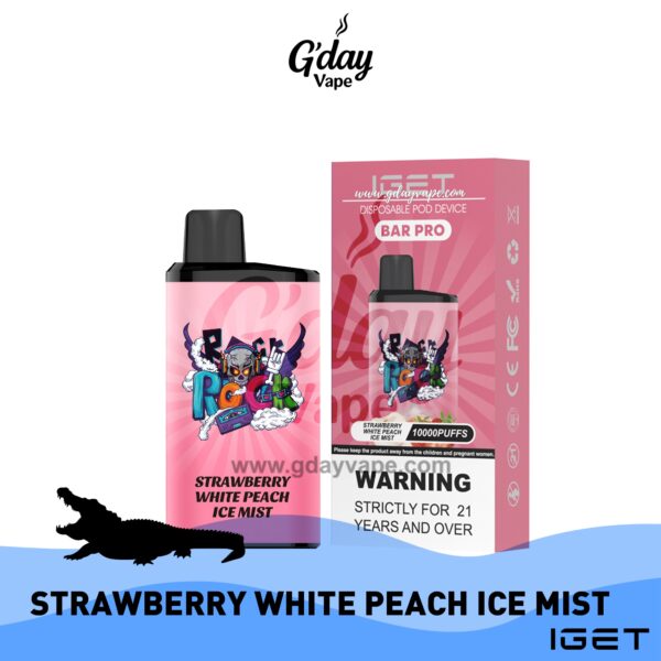 IGET Bar Pro 10000 Puffs - Strawberry White Peach Ice Mist
