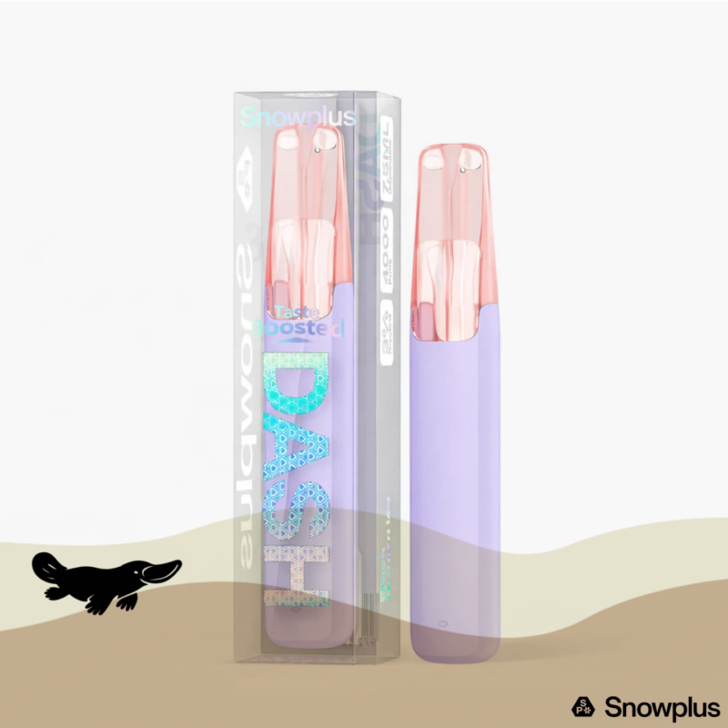 Snowplus DASH 4000 Puffs Black Dragon Ice disposable vape 4000 puffs mesh coil compact design authentic Snowplus device at GdayVape