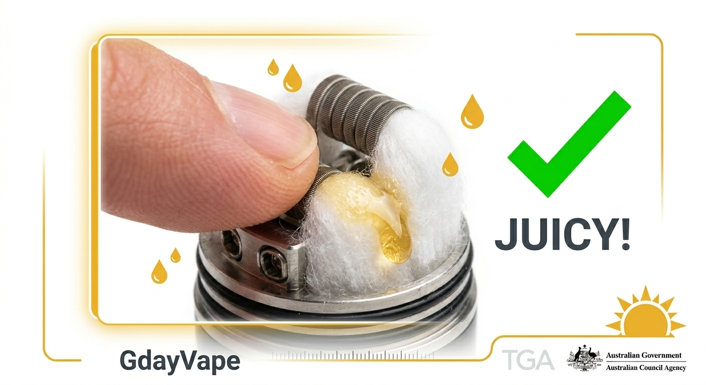 Checking coil saturation to fix vape hurt my throat from dry hits and insufficient wicking