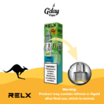 RELX MagicGo 4000 Puffs Fresh Mint disposable vape with metal body and transparent e-liquid tank