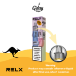 RELX MagicGo 4000 Puffs Taro Scoop disposable vape with metal body and visible e-liquid window