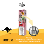 RELX MagicGo 4000 Puffs Watermelon Chill disposable vape with metal body and transparent e-liquid tank