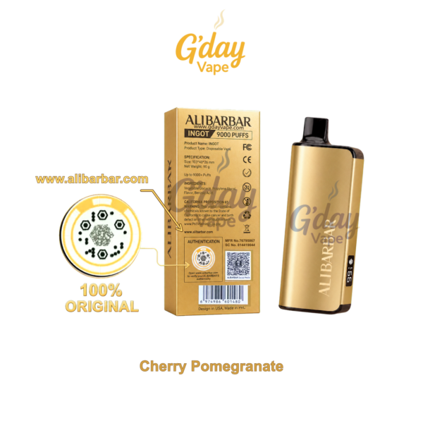 Alibarbar Ingot 9000 Puffs - Cherry Pomegranate