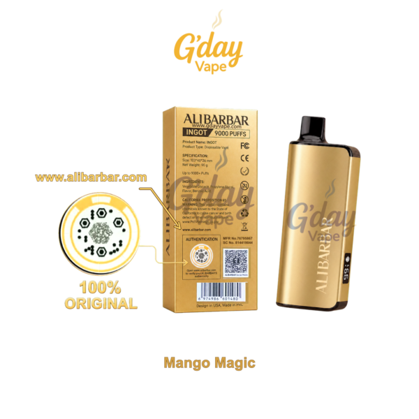 Alibarbar Ingot 9000 Puffs - Mango Magic